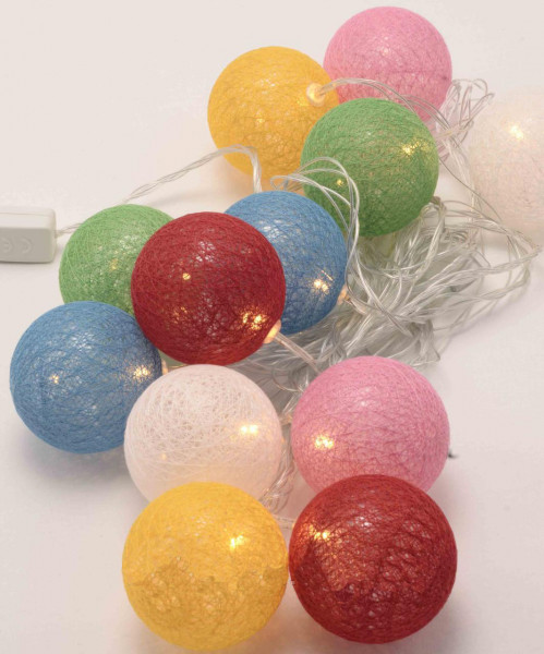 Гирлянда светодиодная 1351-07 LED Шарики из ниток, длина 2 м, IP40