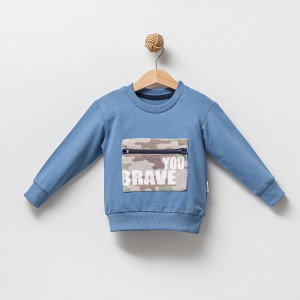 Свитшот для мальчика OV You Brave, двунить, 1-4 года