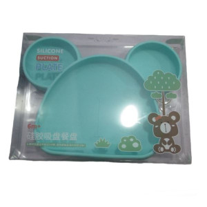 Тарелка детская 59731, 3 секции, силикон