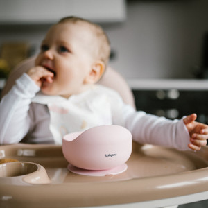 Тарелка силиконовая на присоске BabyOno, глубокая