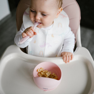 Тарелка силиконовая на присоске BabyOno, глубокая