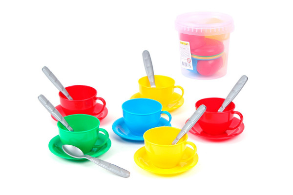 Игровой набор Чайный сервиз ТехноК 0083, в ведерке