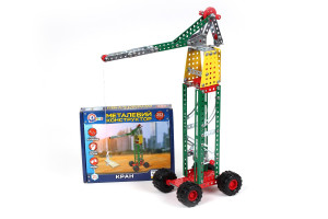 Конструктор металлический ТехноК Кран 4890, 253 детали