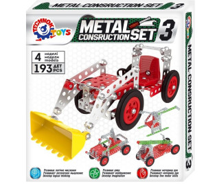 Конструктор металлический ТехноК 6412, 193 детали