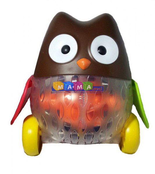 Игрушка Каталка Tilly Птичка 1601A/B/C, с ручкой