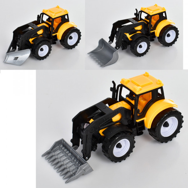 Трактор инерционный 669-4, подвижные детали, 13 см