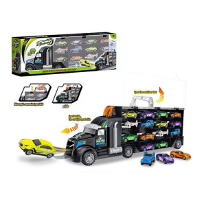 Трейлер P858-A контейнер-гараж, с машинками, 12шт, 51см