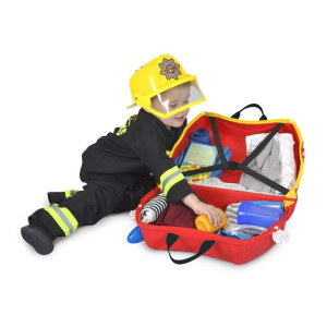 Детский чемодан для путешествий Trunki Frank Пожарная машина , на колесиках