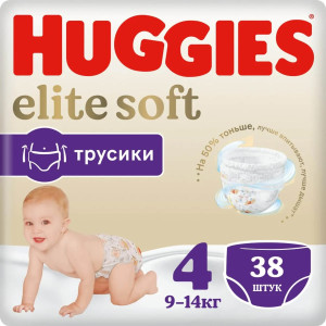 Трусики Huggies Extra Care Pants №4 (9-14 кг) 38шт.