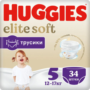 Трусики Huggies Extra Care Pants №5 (12-17 кг) 34шт.