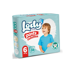 Трусики для мальчика и девочки Lody Baby Pants Culottes №6 (16+ кг), 36 шт.