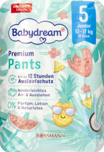 Трусики Babydream Premium Pants Junior №5 (12-17 кг), 20шт.