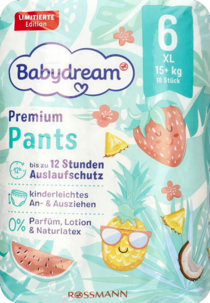 Трусики Babydream Premium Pants №6 (15+ кг), 18 шт.