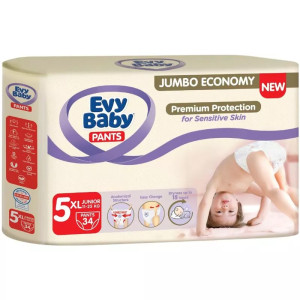 Трусики Evy Baby Pants Junior Jumbo №5 (11-25кг), 34 шт.