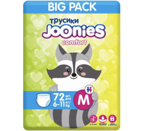 Трусики Joonies Comfort M (6-11кг), 72 шт.