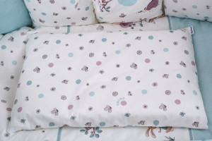 Детское постельное белье Twins Dolce Forest mint, постельный комплект: 6 элементов