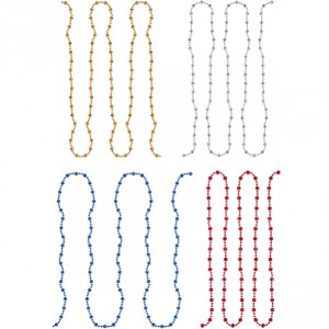 Украшение на елку Бусы YY8067-YY8068-YY8801,  длина 1,8м