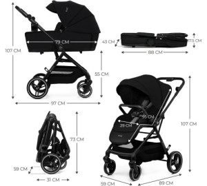 Коляска универсальная KinderKraft Yoxi 2 в 1