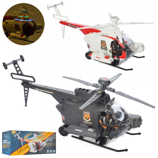 Вертолет 286-17-19, с музыкой и светом, на батарейке