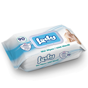 Влажные салфетки Lody Baby Wet Wipes, с клапаном, серии в ассортименте, 90 шт.