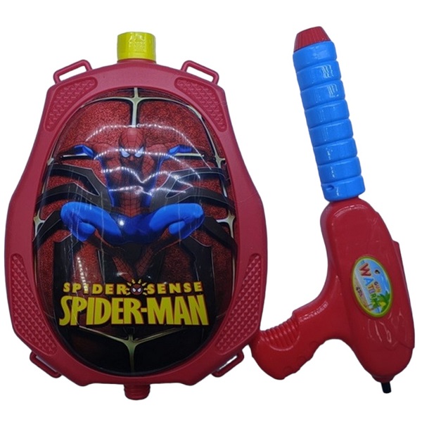 Водяной автомат Spiderman, помпа, с баллоном на плечи