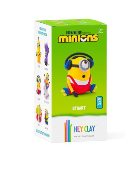 Воздушный пластилин Hey Clay Minions из м/с Миньоны, 5 баночек