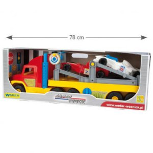 Набор для игры Wader эвакуатор Super Truck с авто "Формула"