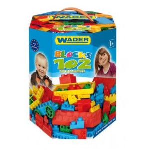 Конструктор Wader Blocks, игровой набор, 102 элемента