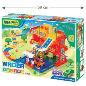 Набор для игры Wader Гараж с дорогой