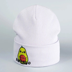 Шапка демисезонная Fashion Kids  Нора Avocado, рубчик, 3-8 лет