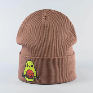 Шапка демисезонная Fashion Kids  Нора Avocado, рубчик, 3-8 лет