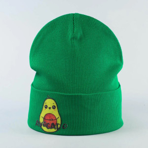 Шапка демисезонная Fashion Kids  Нора Avocado, рубчик, 3-8 лет