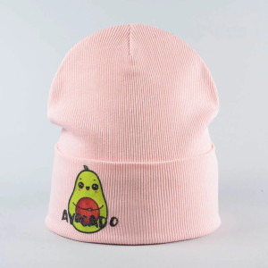 Шапка демисезонная Fashion Kids  Нора Avocado, рубчик, 3-8 лет