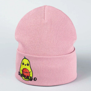 Шапка демисезонная Fashion Kids  Нора Avocado, рубчик, 3-8 лет