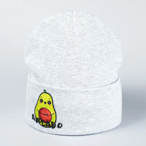 Шапка демисезонная Fashion Kids  Нора Avocado, рубчик, 3-8 лет