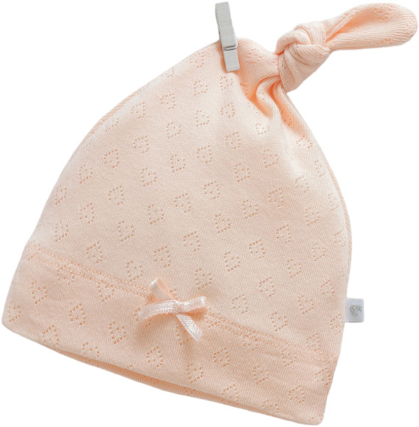 Шапочка - узелок Caramell Natural Baby, трансферная рибана, унисекс, 1-12 м