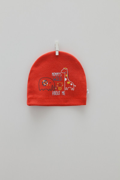 Шапочка для девочки Caramell Basic, хлопок, 0-6 м