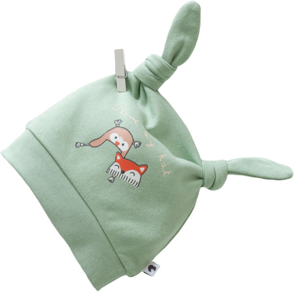 Шапочка для новорожденного Caramell Fun, интерлок, 0-9М