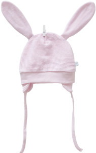 Шапочка для девочки Caramell Mini Baby Girl, велюр, 0-3 м