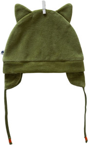 Шапочка для мальчика Caramell Raccoon, велюр, 1-12 м