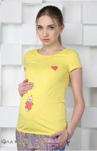 Футболка для беременных Sierra-heart ЮЛА МАМА, с рисунком "Малыш в сердце"