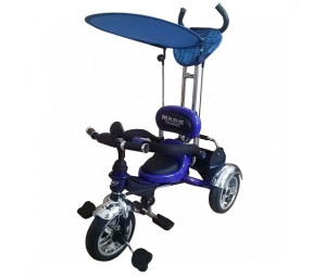 Велосипед MarsTrike с надувными колесами, трехколесный, синий