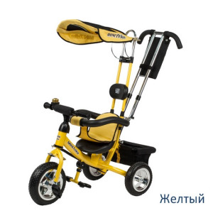 Велосипед MiniTrike, трехколесный, желтый