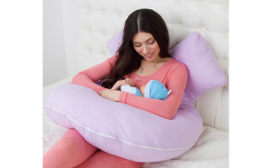 Подушка для беременных Лежебока Восьмерка, для кормления, холлофайбер (без наволочки)