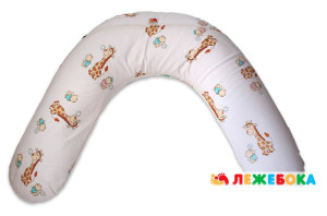 Подушка для беременных Лежебока Classic, для кормления, с микрогранулами (без наволочки)